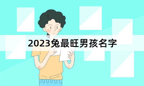 2023兔最旺男孩名字