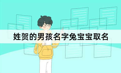 姓賀的男孩名字兔寶寶取名