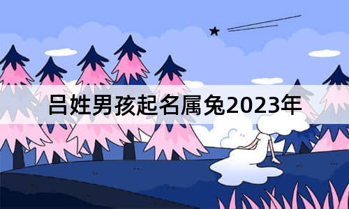 呂姓男孩起名屬兔2023年