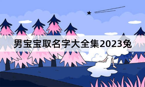 男寶寶取名字大全集2023兔年