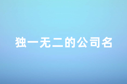 2024獨一無二的公司名 好聽罕見絕不重名的公司名稱